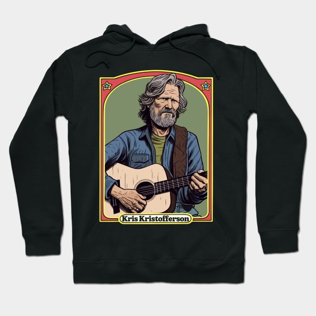 Kris Kristofferson / Original Retro Style Fan Illustration Hoodie by DankFutura